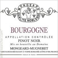 Domaine Mongeard-Mugneret - Bourgogne Pinot Noir 2017 - Harry's Wine ...