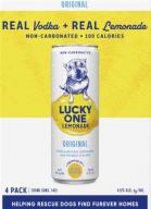 Lucky One Vodka 4pcan - Lemonade (355)