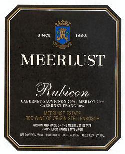 Meerlust - Rubicon Stellenbosch 2018 (750ml) (750ml)