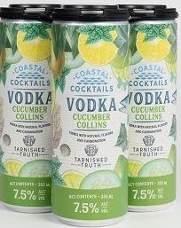 Coastal Cocktails 4pcan - Cucumber Collins (4 pack 12oz cans) (4 pack 12oz cans)