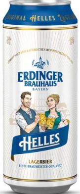 Erdinger 4pcan - Helles Lager (4 pack 16oz cans) (4 pack 16oz cans)