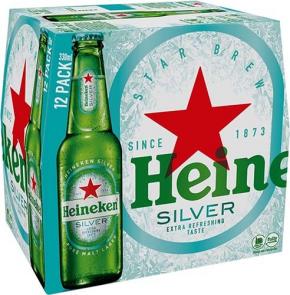 Heineken - Silver (12 pack 12oz cans) (12 pack 12oz cans)