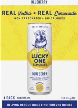 Lucky One 4pcan - Vodka Blueberry Lemonade (355ml) (355ml)