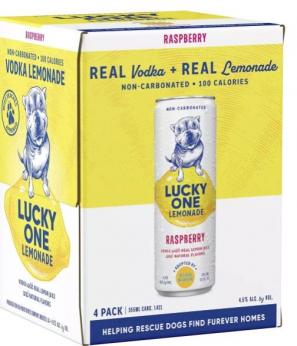Lucky One 4pcan - Vodka Raspberry Lemonade (355ml) (355ml)