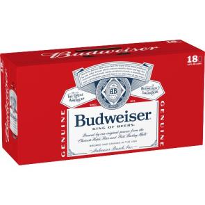 Budweiser - Lager (18 pack 12oz cans) (18 pack 12oz cans)